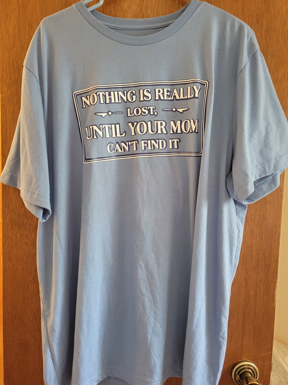 Graphic Tee - "Nothing Is Really Lost Til Your Mom Cant Find It".